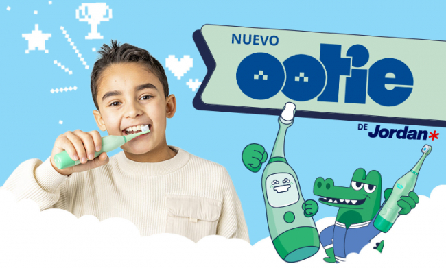 Nuevo Ootie de Jordan: niño cepillándose los dientes